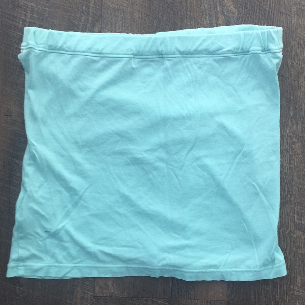 Burberry Blue Label strapless top mint green
